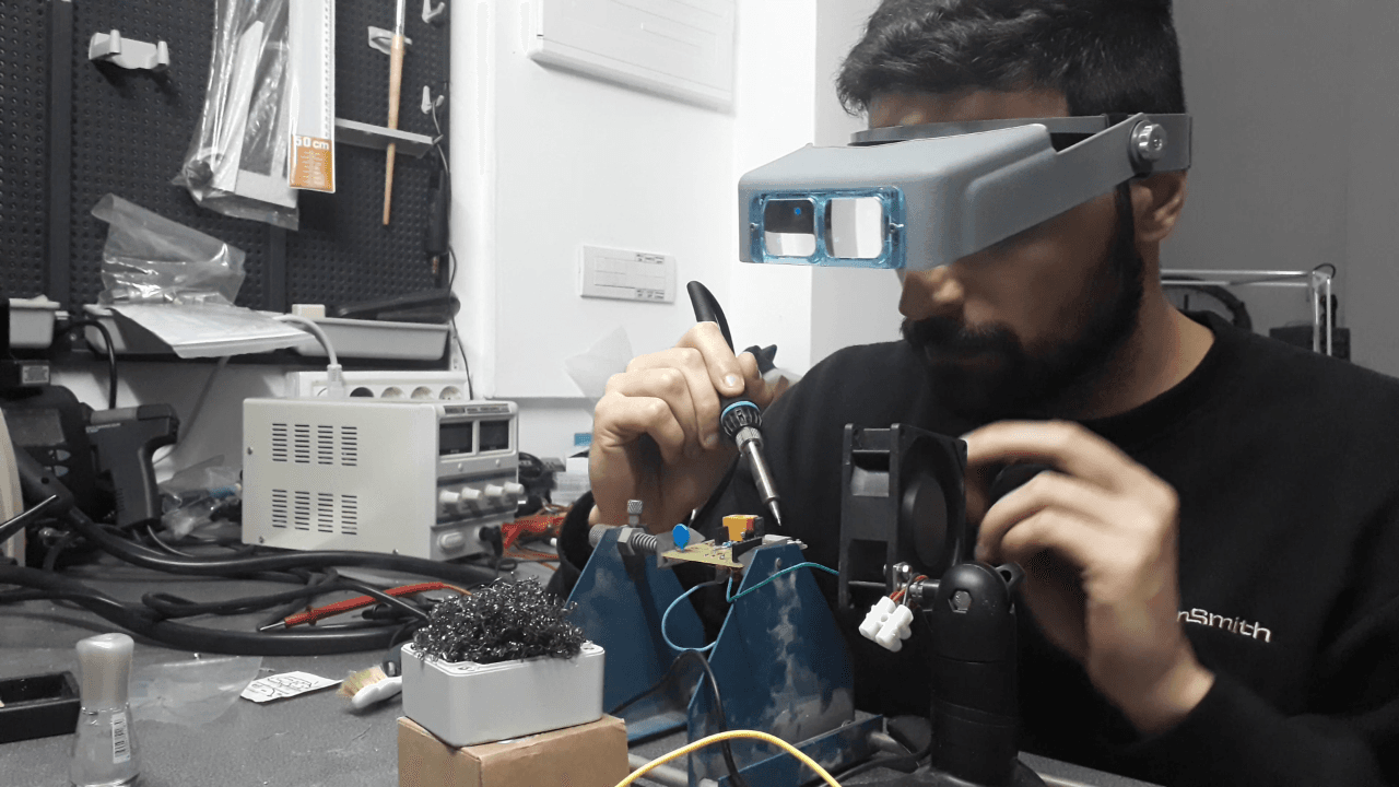 Endless hours late night in the office